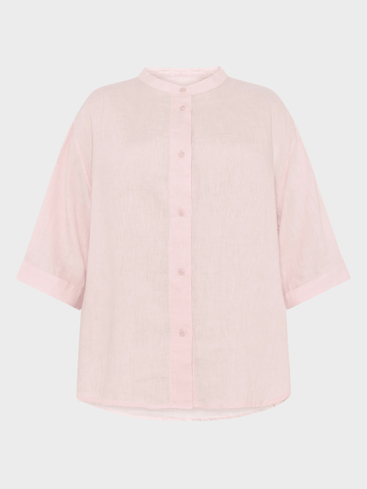 KNOWLEDGE COTTON APPAREL Hørskjorte - Dame - Pale Pink