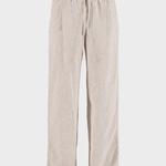 Luca linen Trousers - Dame - Chalk - melange - Gumpel & Co