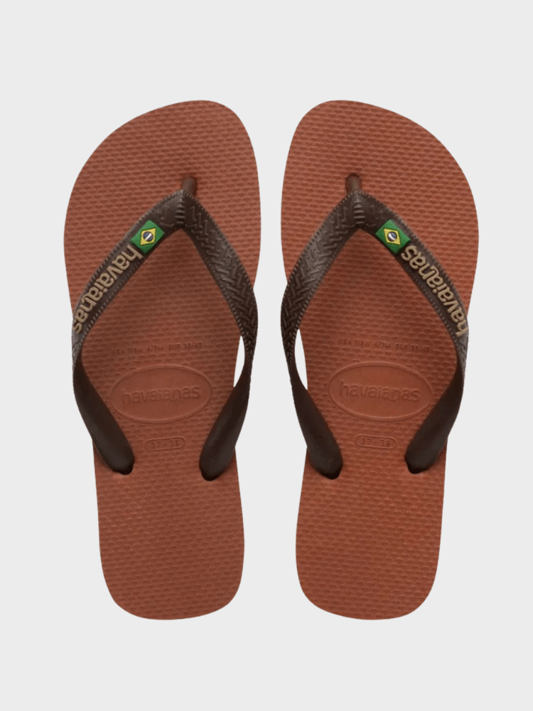 Brasil Logo Klipklapper - Dame - Rose/Coffee - Gumpel & Co