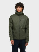 Freelight Reversible Midlayer med Hætte - Herre - Grøn / Olive Extreme