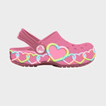 CROCS Classic Heart Lights Clog Crocs - Børn - Pink Lemonade
