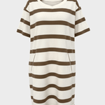 BLUE SPORTSWEAR Jessica Dress - Dame - Ecru w/Cognac