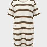 BLUE SPORTSWEAR Jessica Dress - Dame - Ecru w/Cognac