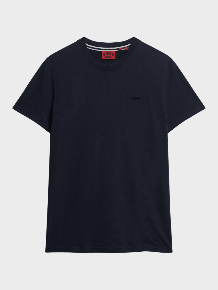 Organic Cotton Essential Logo Tshirt - Herre - Eclipse Navy - Gumpel & Co