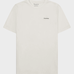 KNOWLEDGE COTTON APPAREL T-shirt m/tryk på ryggen - Herre - Egret
