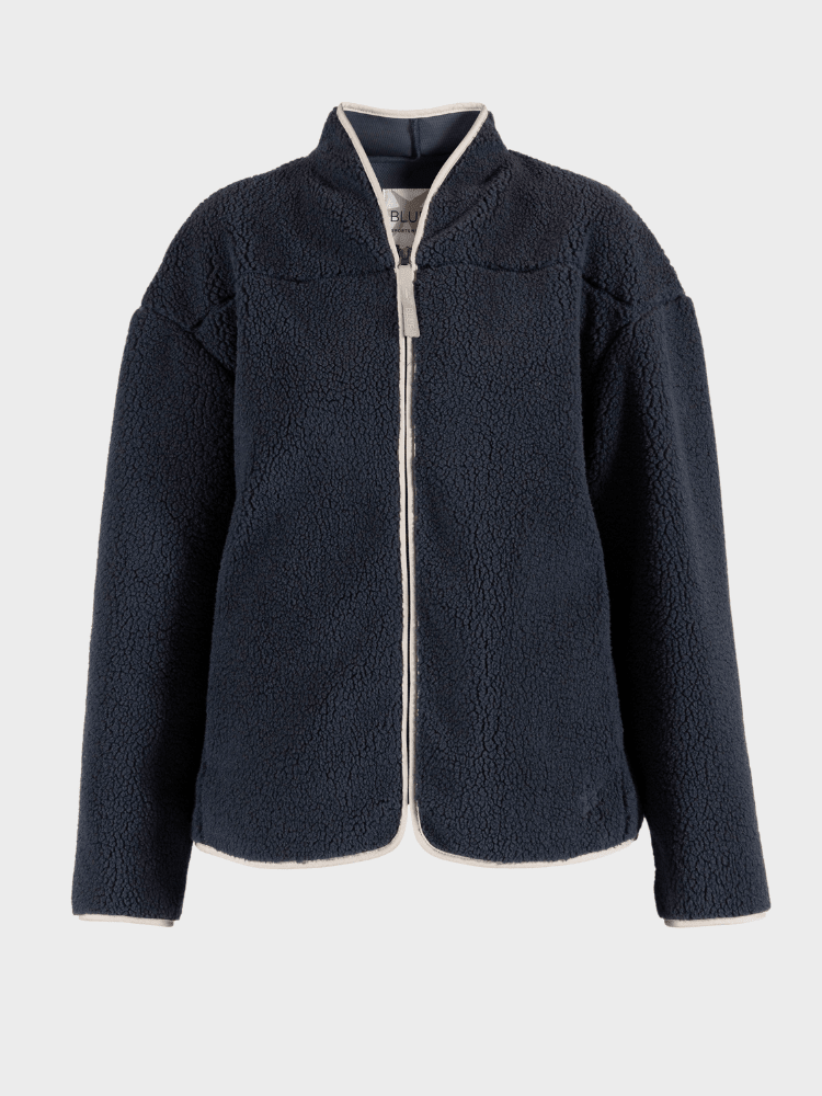 BLUE SPORTSWEAR Delta teddyfleece Blouse - Dame - Dusty Navy
