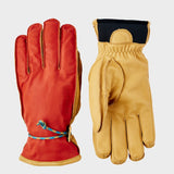 Wakayama 5 fingre Skihandsker - Unisex - Flame red/Tan
