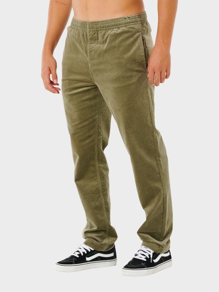 Classic Surf Cord Beach Bukser - Herre - Surplus Green - Gumpel & Co