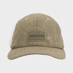 Blaze Foldable Washed Trucker Cap - Unisex - Khaki - Gumpel & Co