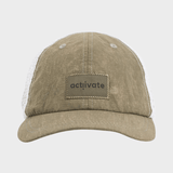 Blaze Foldable Washed Trucker Cap - Unisex - Khaki - Gumpel & Co