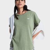 Roxy Oceanwave Regular Emby T shirt - Dame - Oil Green