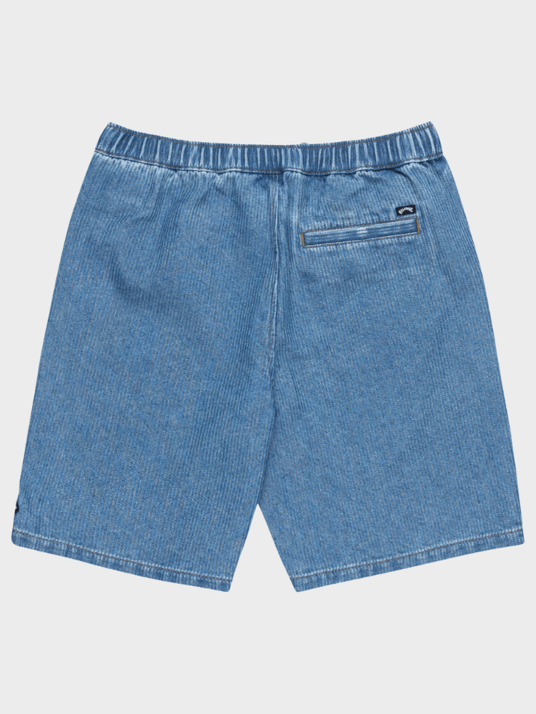 Billabong Larry Denim Shorts i Fløjl - Herre - Ocean Wash