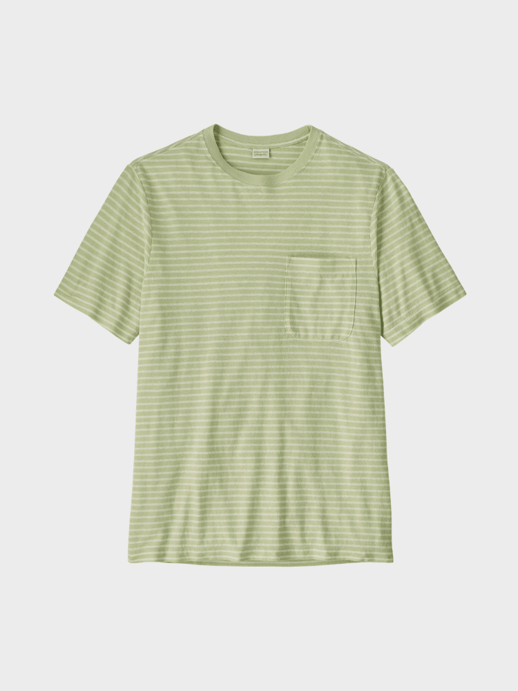 Trail Harbor Pocket Tshirt - Herre - Steps: Lichen Green - Gumpel & Co