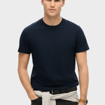 Organic Cotton Essential Logo Tshirt - Herre - Eclipse Navy - Gumpel & Co
