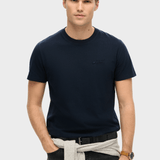 Organic Cotton Essential Logo Tshirt - Herre - Eclipse Navy - Gumpel & Co