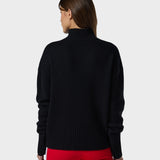 JCC Turtle Neck Strik - Dame - Black