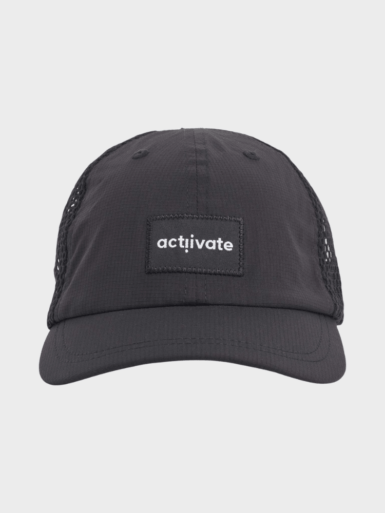 STATE OF WOW Blaze Foldable Solid Trucker Cap - Unisex - Black