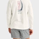 Morris Northcott Slub Half Zip - Off white