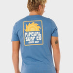 Pacific Rinse Sunrise T shirt - Herre - Bluefin - Gumpel & Co