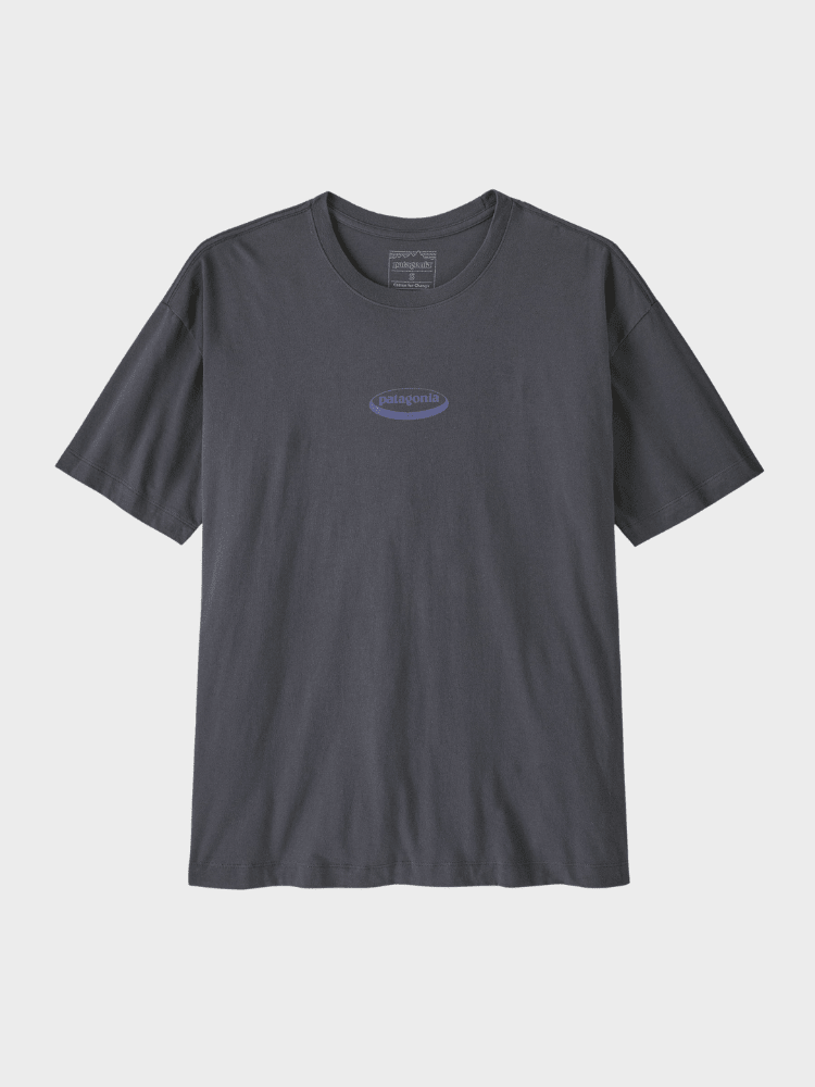 Women’s '95 Oval Logo Oversized T Skjorte - Dame - Smolder Blue - Gumpel & Co