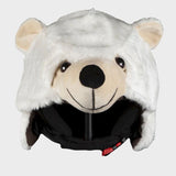 Overtræk til skihjelm - Isbjørn