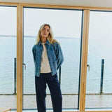 Kalia Jakke - Dame - MEDIUM BLUE DENIM