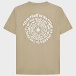 KNOWLEDGE COTTON APPAREL T-shirt m/tryk på ryggen - Herre - Twill