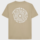 KNOWLEDGE COTTON APPAREL T-shirt m/tryk på ryggen - Herre - Twill