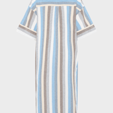 KNOWLEDGE COTTON APPAREL Skjortekjole - Dame - Multi color stripe