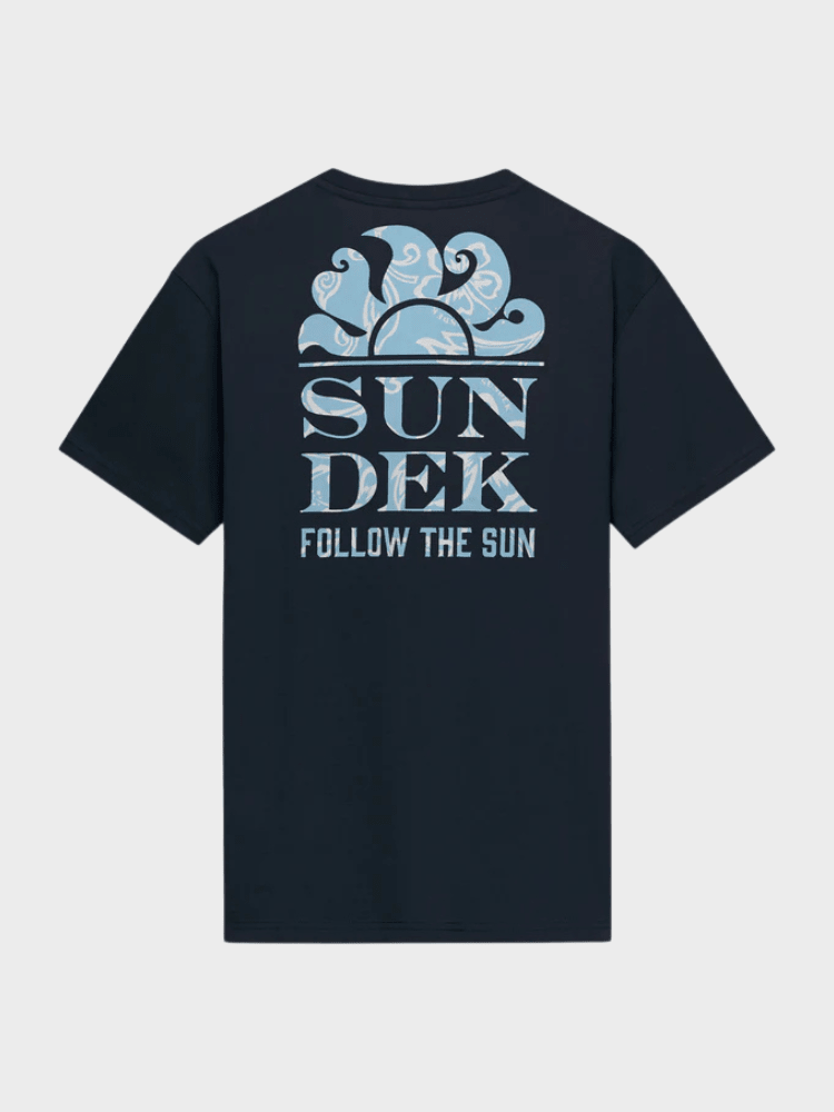Follow The Sun Tshirt - Herre - Navy - Gumpel & Co