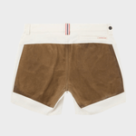 7 Inch Field Shorts - Herre - Off White / Tan - Gumpel & Co