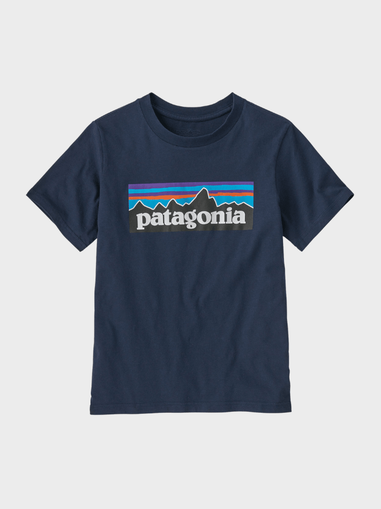 Patagonia P6 Logo Tshirt - Børn - New Navy