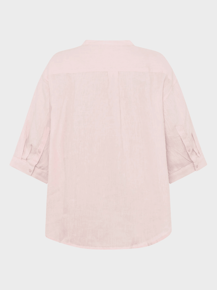 KNOWLEDGE COTTON APPAREL Hørskjorte - Dame - Pale Pink