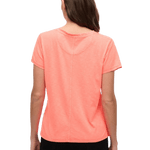SUPERDRY Studios Slub Embroidered Tshirt - Dame - Fluro Coral
