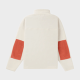 V Bond Cord Fleece - Dame - Natural / Red - Gumpel & Co