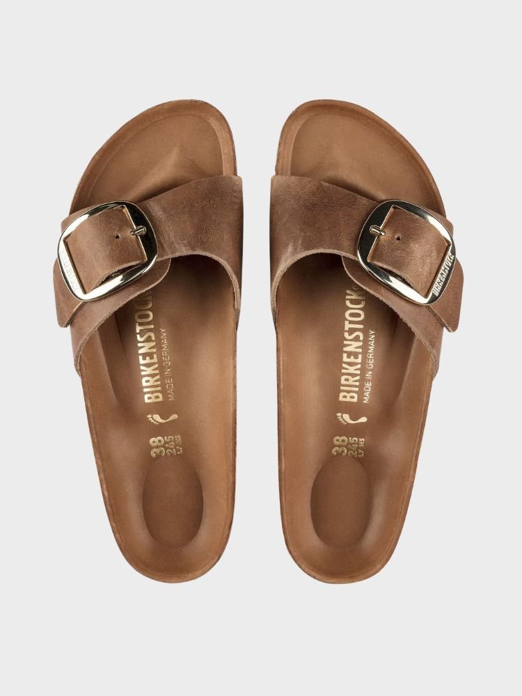 Madrid Big Buckle Smal - Unisex - Cognac - Gumpel & Co