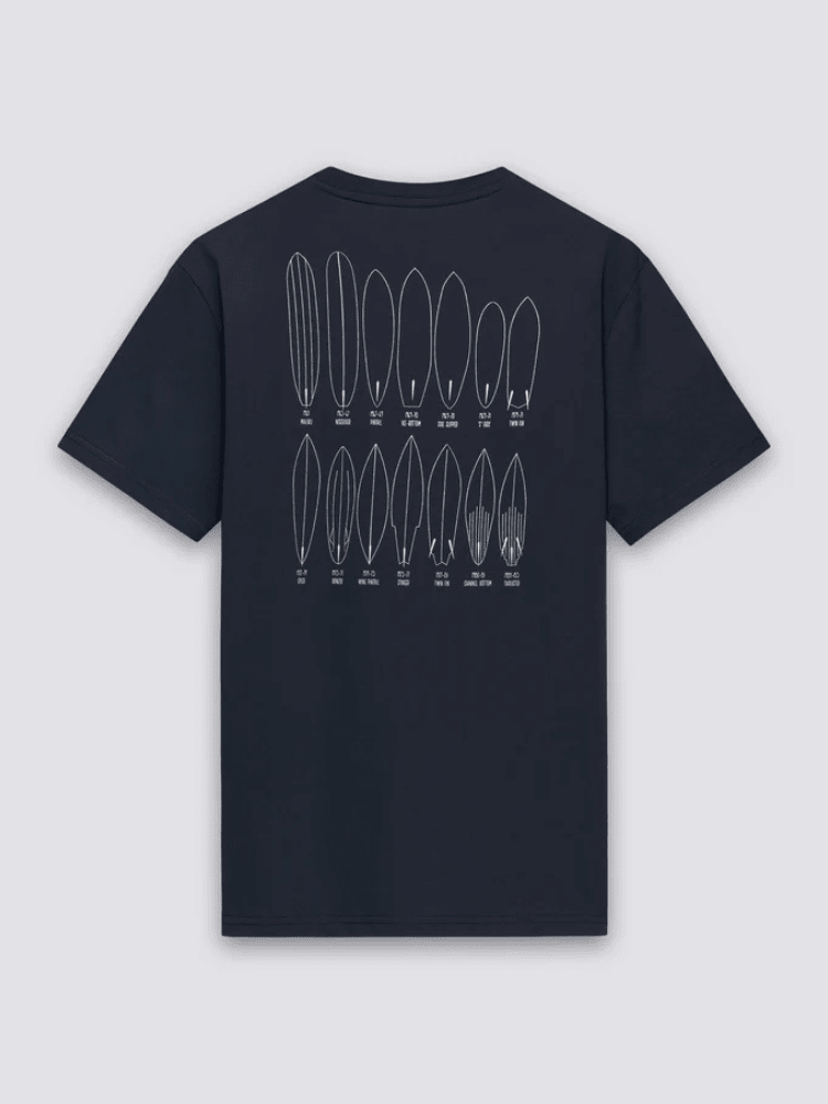 Surf Print Tshirt - Herre - Navy - Gumpel & Co