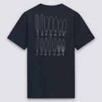 Surf Print Tshirt - Herre - Navy - Gumpel & Co