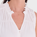 Freequent Esally Top - Dame - BRILLIANT WHITE