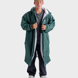 Advance Long Sleeve Dryrobe - Unisex - Dark Green / Nimbus Cloud