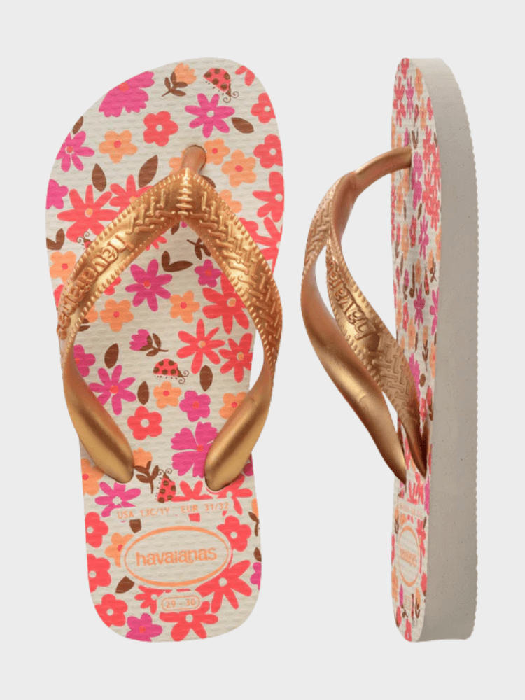 Flores Klipklapper - Børn - Beige/Golden - Gumpel & Co