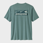 Patagonia Capilene Cool Daily Tech Tee - Boardshort Logo - Blue Sage
