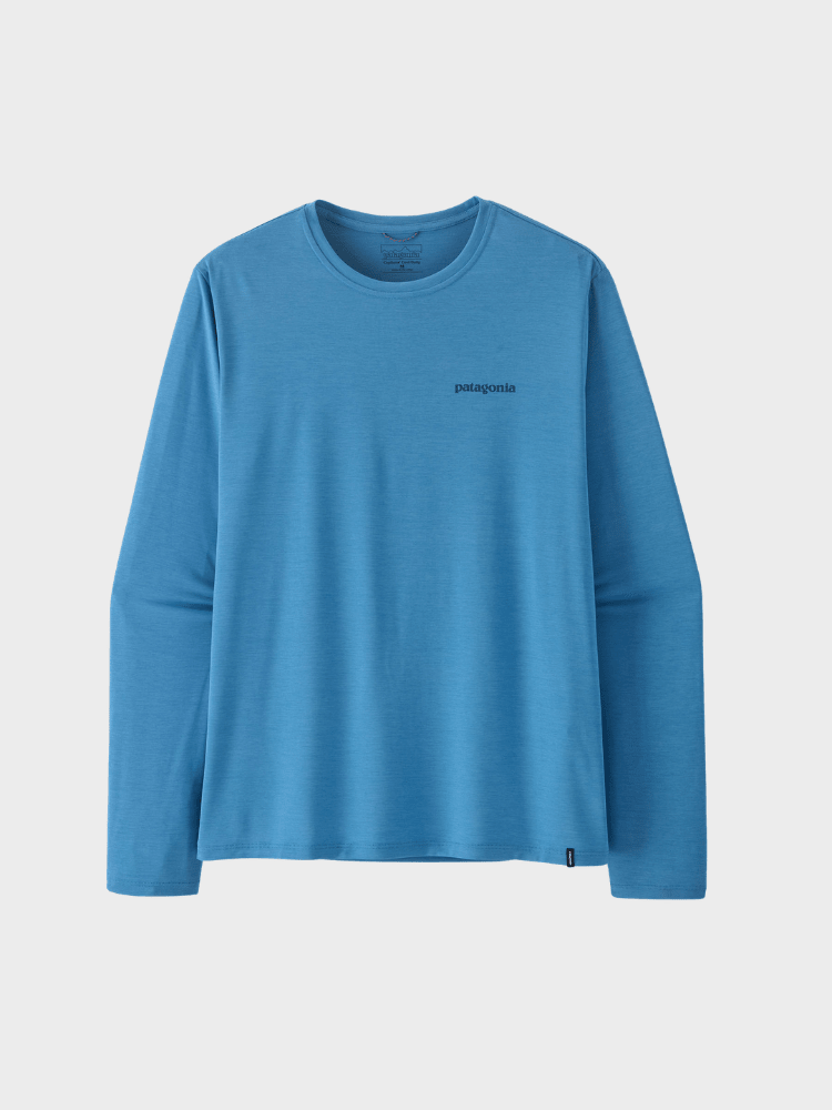 Long - Sleeved Capilene Cool Daily Skjorte - Boardshort Logo - Shore Blue - Light Shore Blue X - Dye - Gumpel & Co