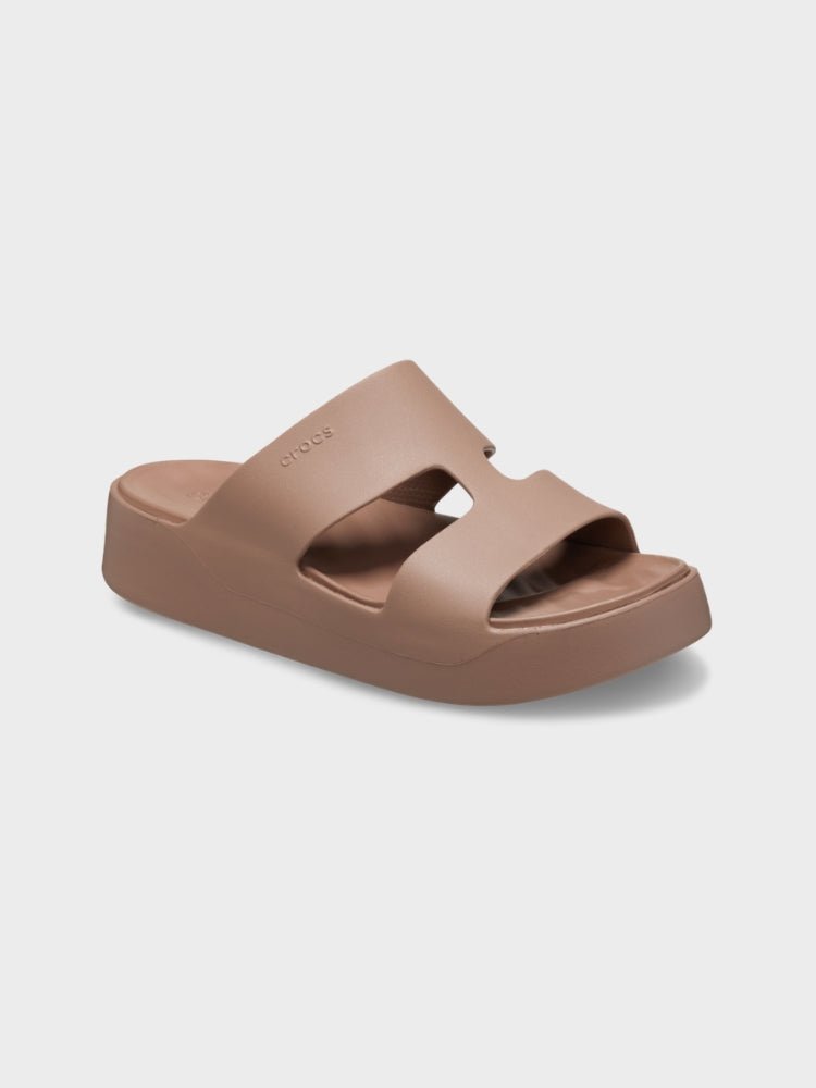 CROCS Getaway Platform H-Strap Crocs - Voksen - Latte