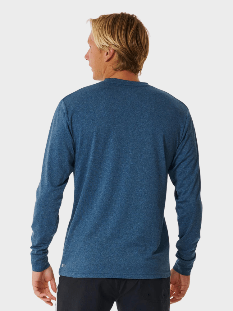 Stack UPF L/S UV trøjer - Herre - Navy Marle - Gumpel & Co