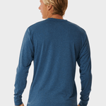 Stack UPF L/S UV trøjer - Herre - Navy Marle - Gumpel & Co