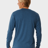 Stack UPF L/S UV trøjer - Herre - Navy Marle - Gumpel & Co