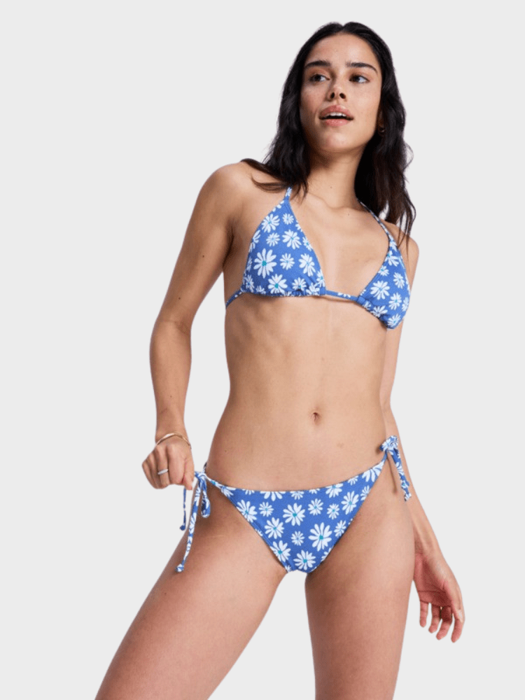 Roxy Printed Essentials Classic tie side Bikini Underdel - Dame - Dutch Blue Flower Soul Small