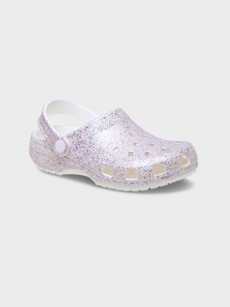 CROCS Classic Fantasy Glitter Clog Crocs - Børn - White