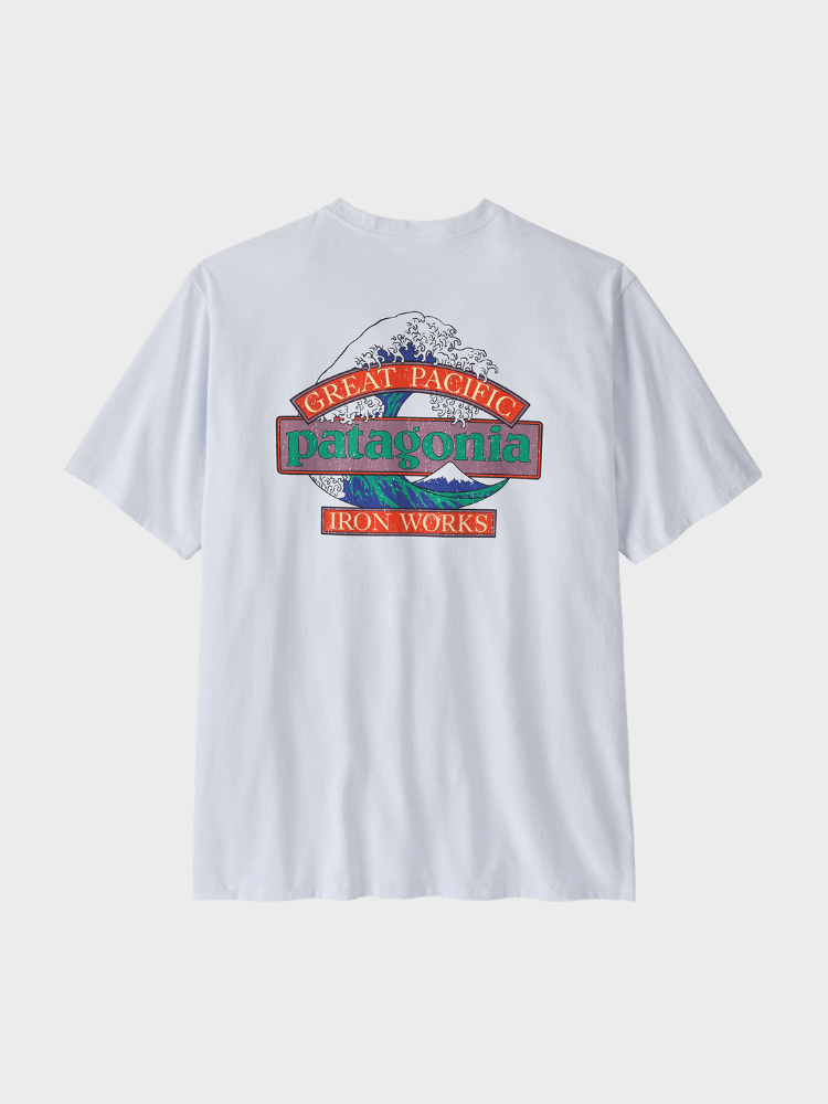 Patagonia Great Waves Responsibili Tshirt - Herre - Hvid